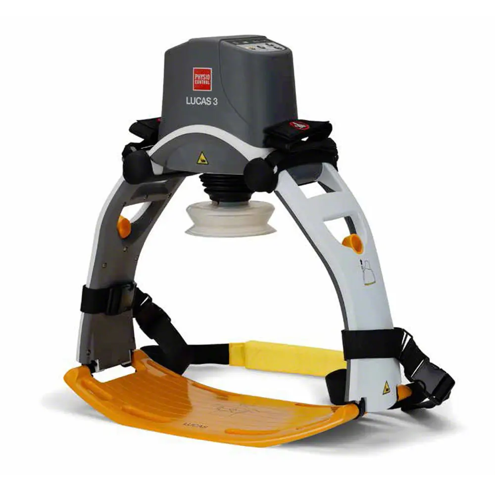 Anlage des mechanischen Thoraxkompressionssystems LUCAS.