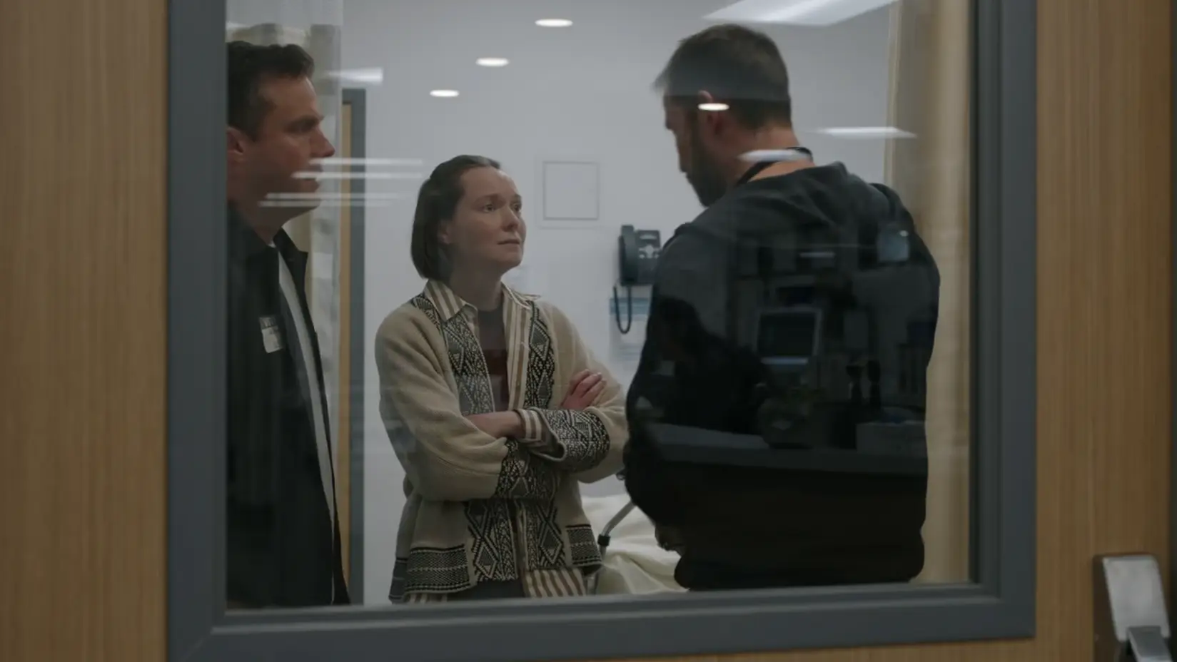 Besorgte Eltern des Patienten