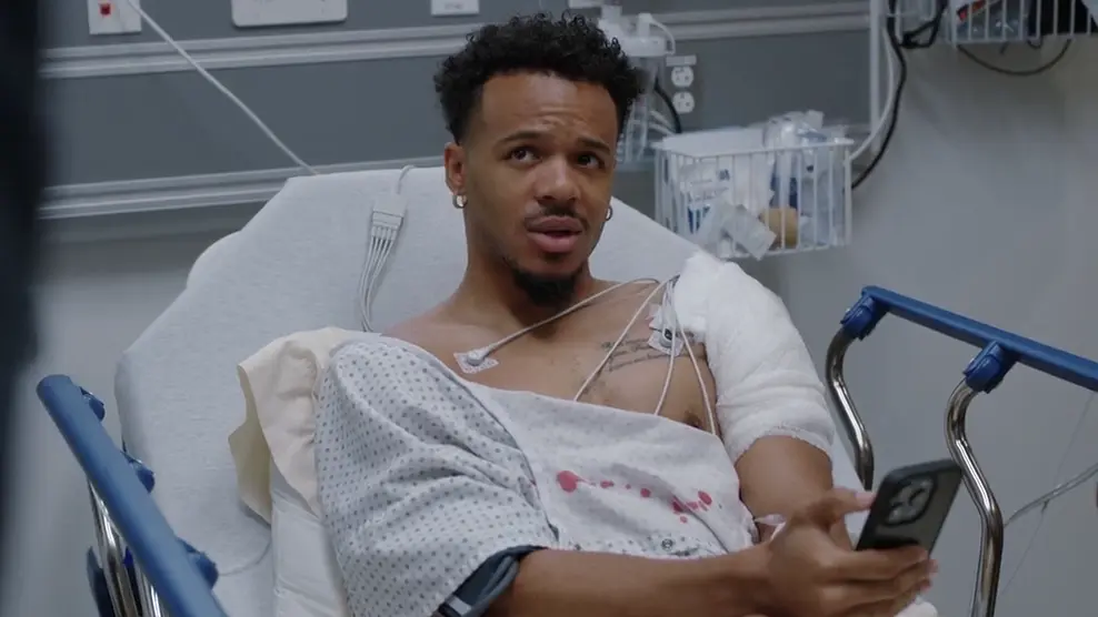 Left shoulder with entry wound from 9mm gunshot.